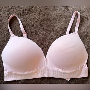 PINK Victoria’s Secret Wear Everywhere Wireless Push-Up Bra - Light Pink